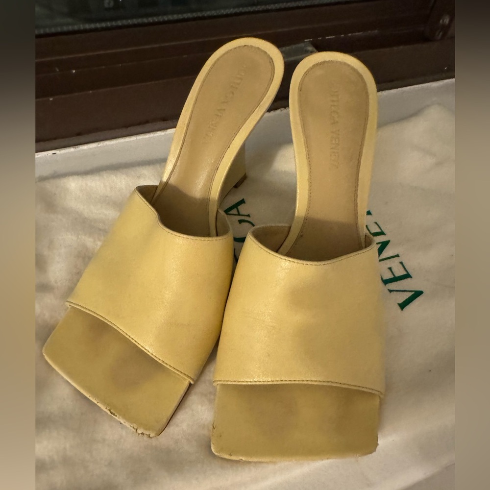 Bottega Veneta stretch mules wedge